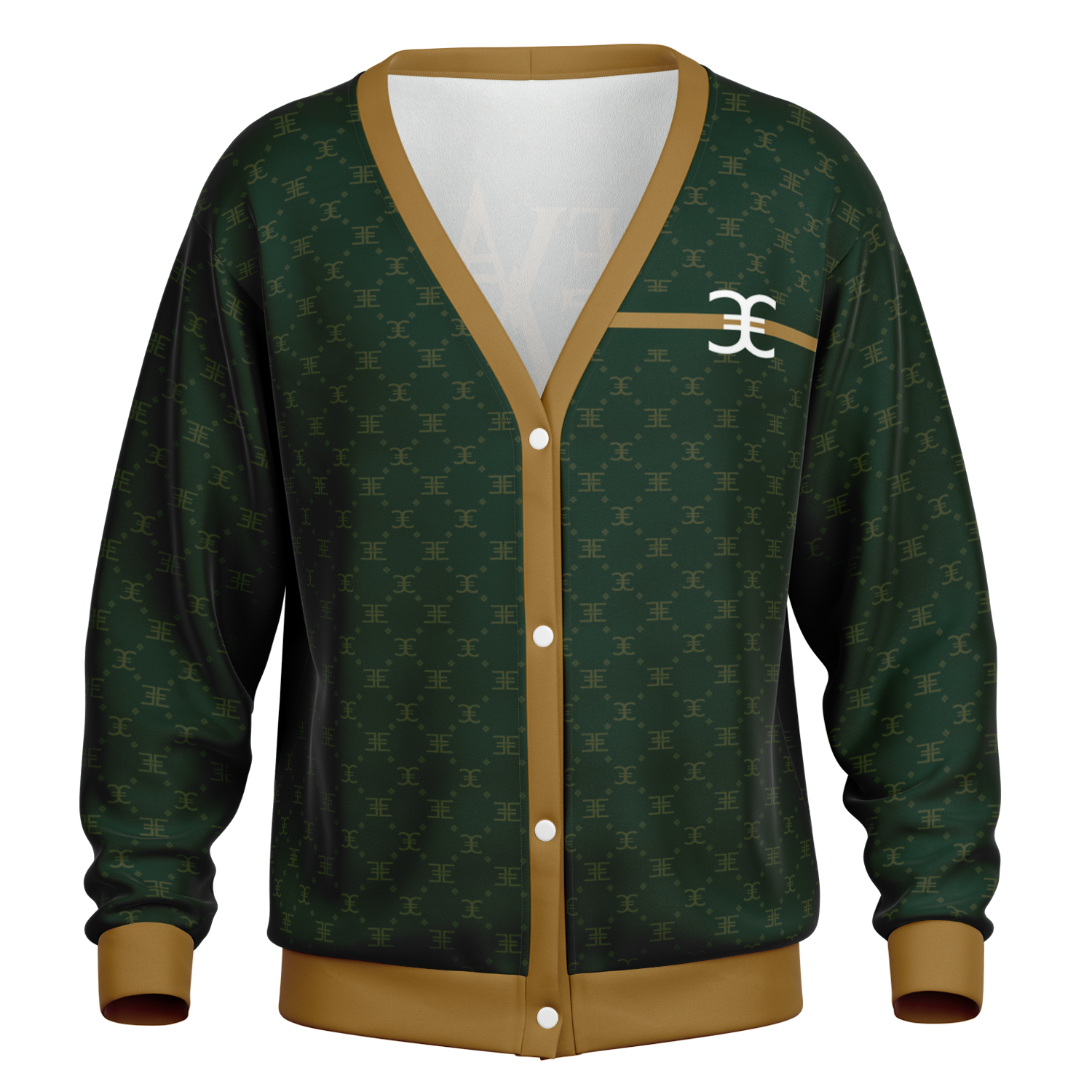 ELEVASN Heritage Cardigan - Emerald Gold Edition