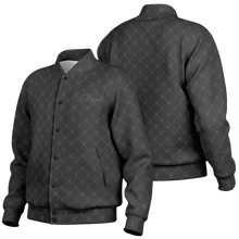 ELEVASN Quiet Signal Varsity Jacket - Charcoal Noir Edition