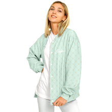 ELEVASN Aura Varsity Jacket - Mint Signal Edition