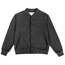 ELEVASN Quiet Signal Varsity Jacket - Charcoal Noir Edition