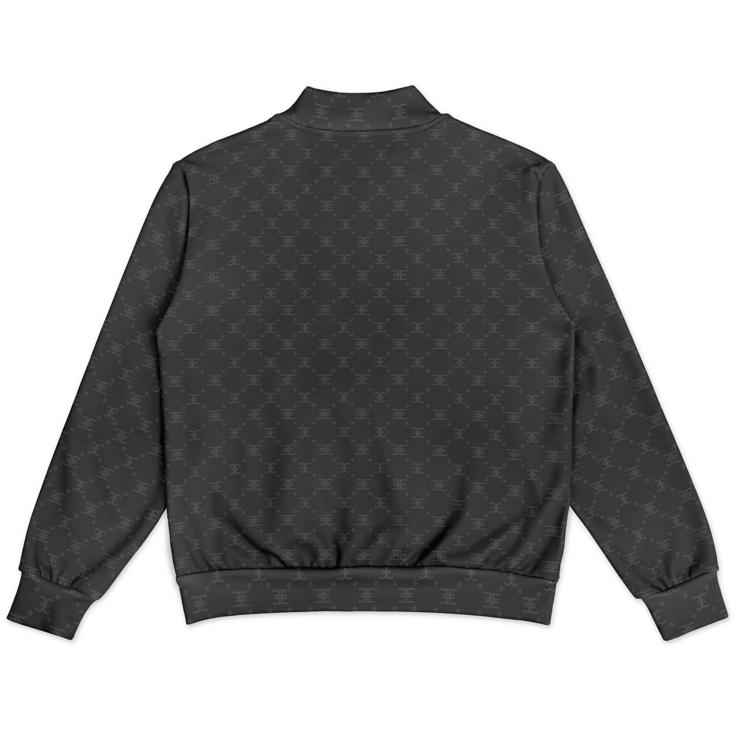 ELEVASN Quiet Signal Varsity Jacket - Charcoal Noir Edition
