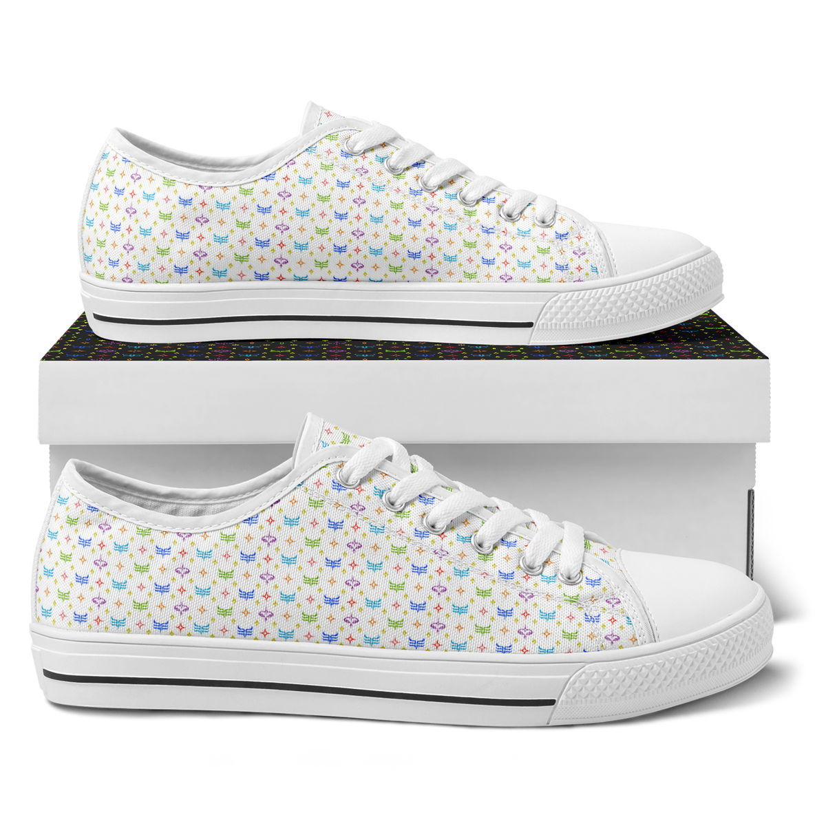 3LEVASN Chakra Frequency Low-Tops
