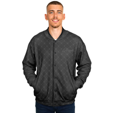 ELEVASN Quiet Signal Varsity Jacket - Charcoal Noir Edition