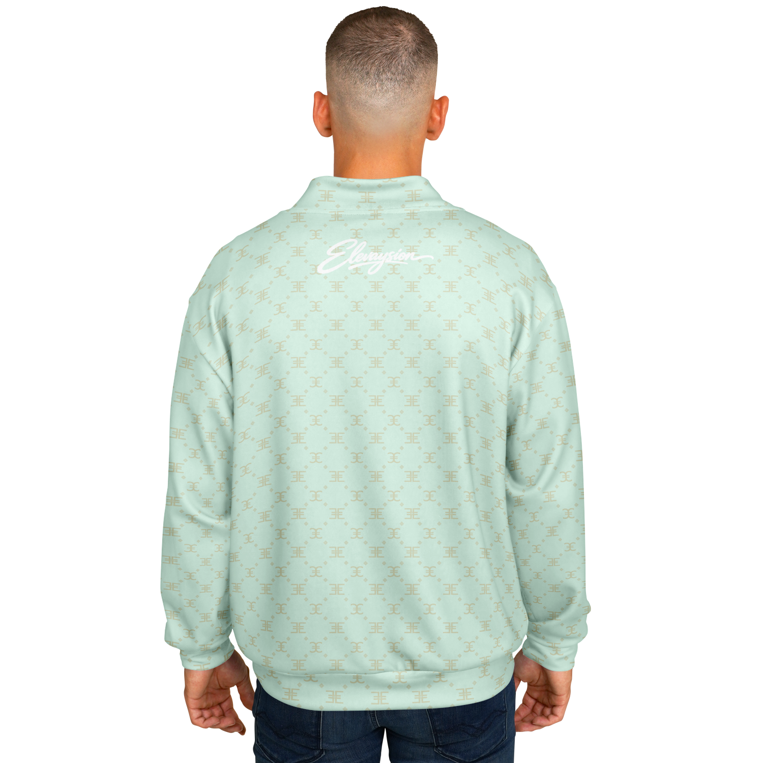 ELEVASN Aura Varsity Jacket - Mint Signal Edition