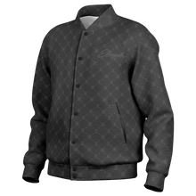 ELEVASN Quiet Signal Varsity Jacket - Charcoal Noir Edition