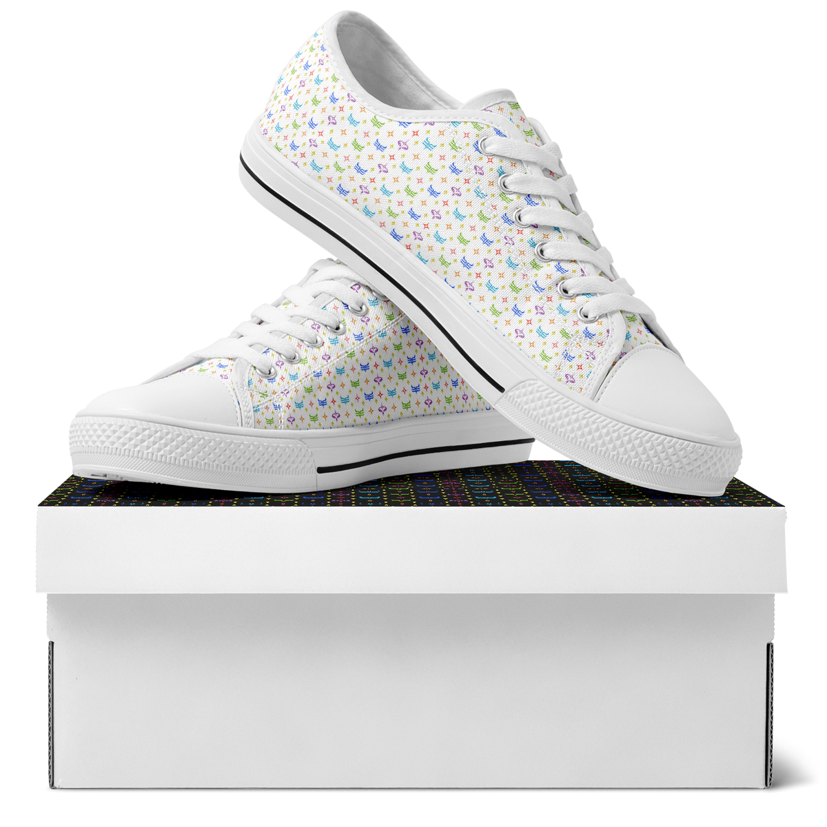 3LEVASN Chakra Frequency Low-Tops
