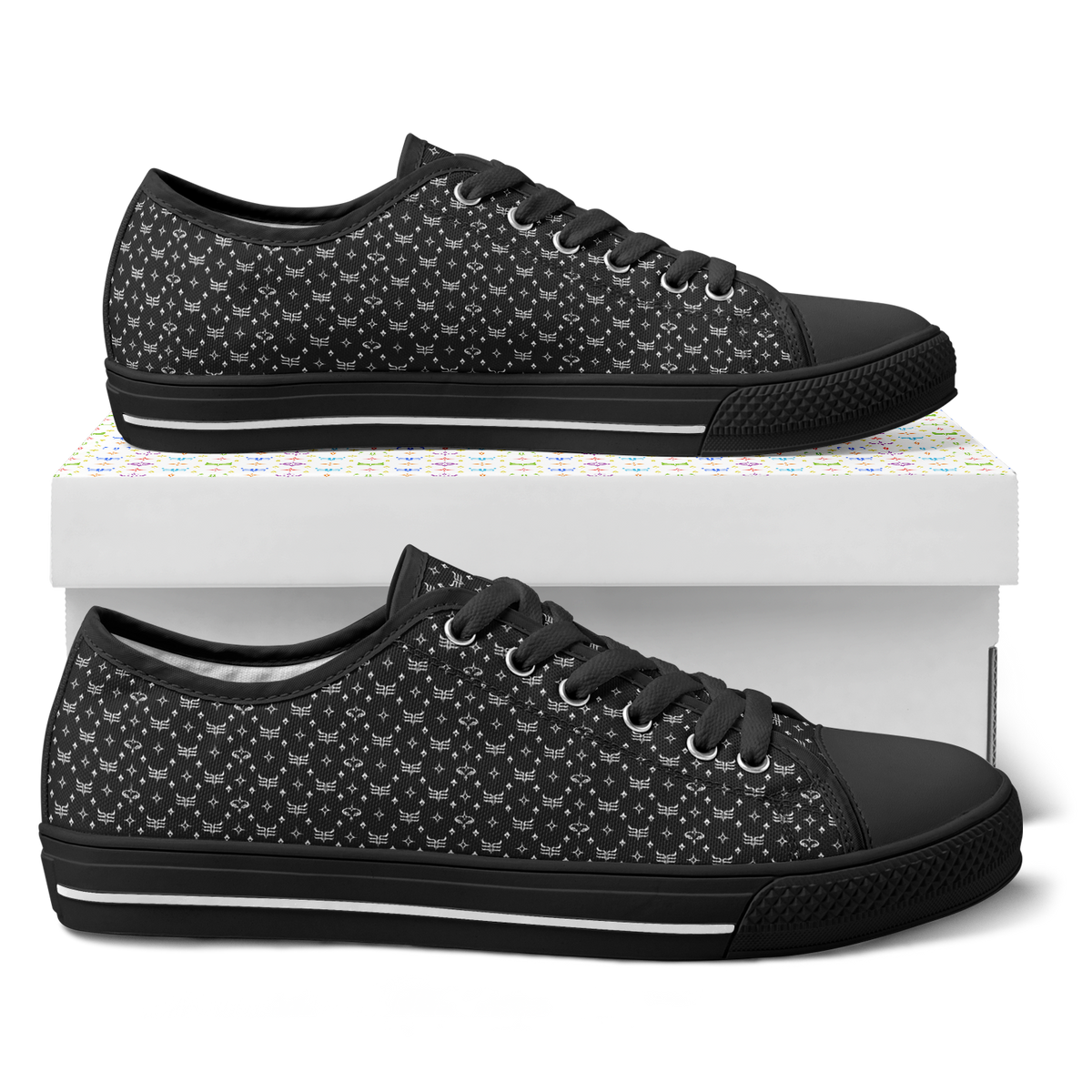 3LEVASN Chakra Frequency Low-Tops