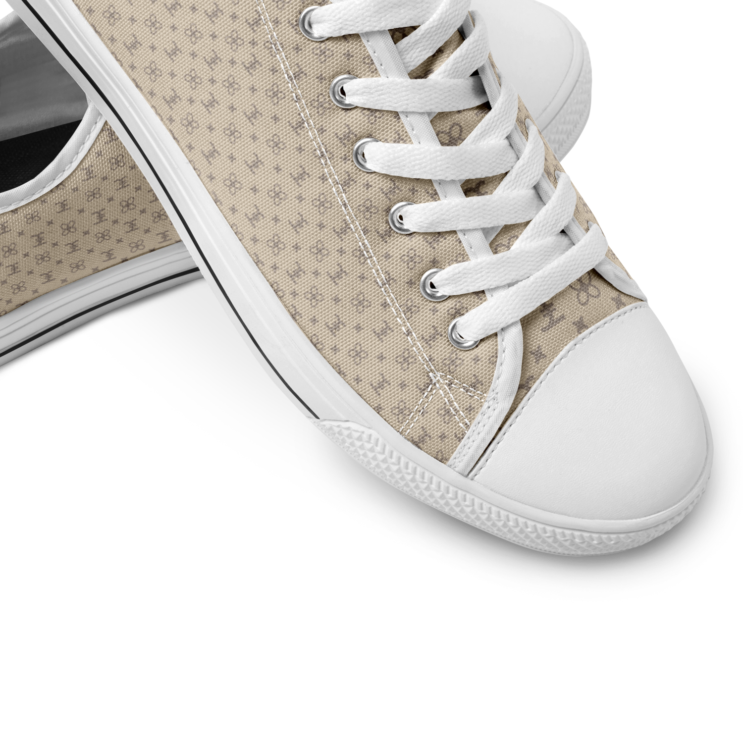 ELEVASN Signature Low Trainer - Sand Monogram Edition