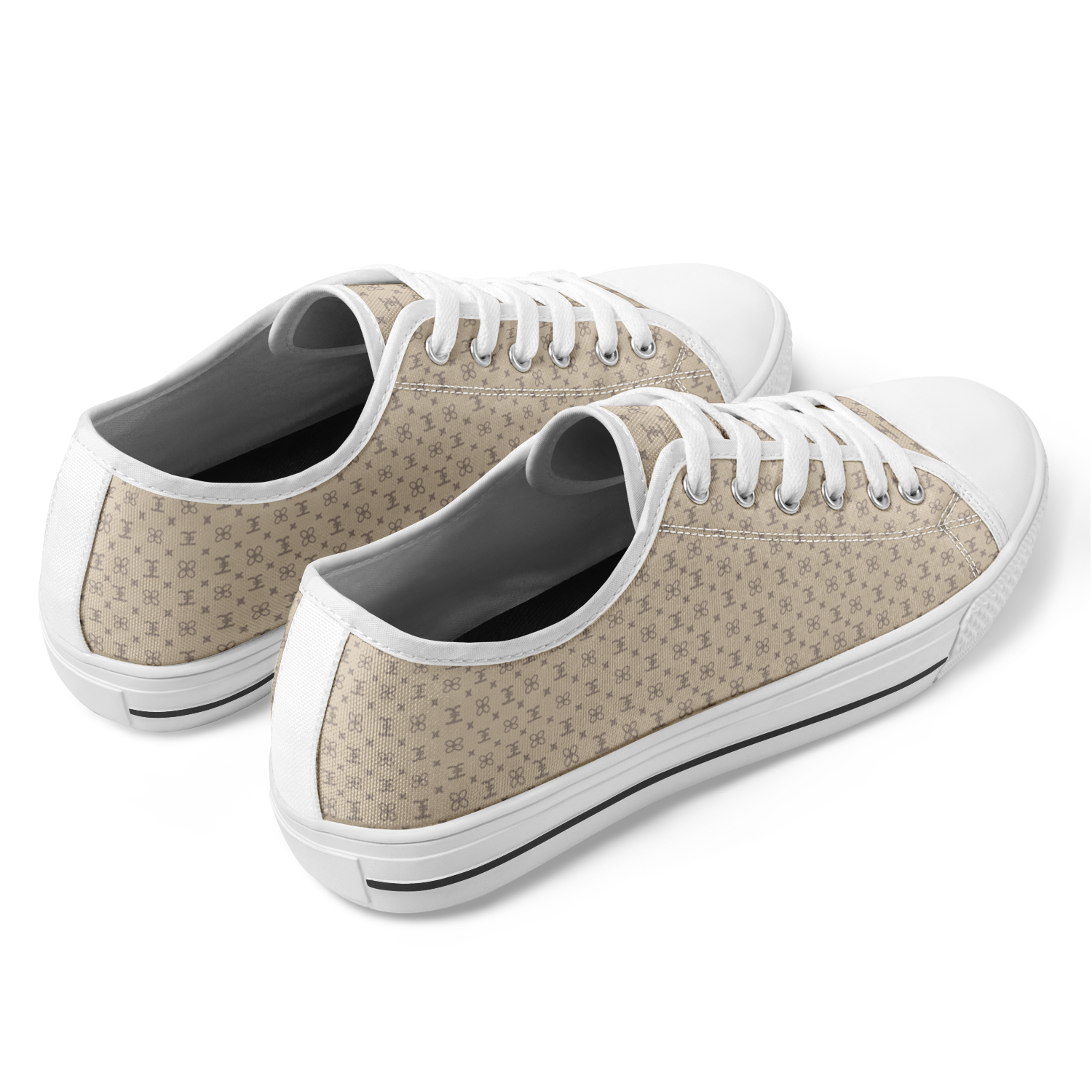 ELEVASN Signature Low Trainer - Sand Monogram Edition