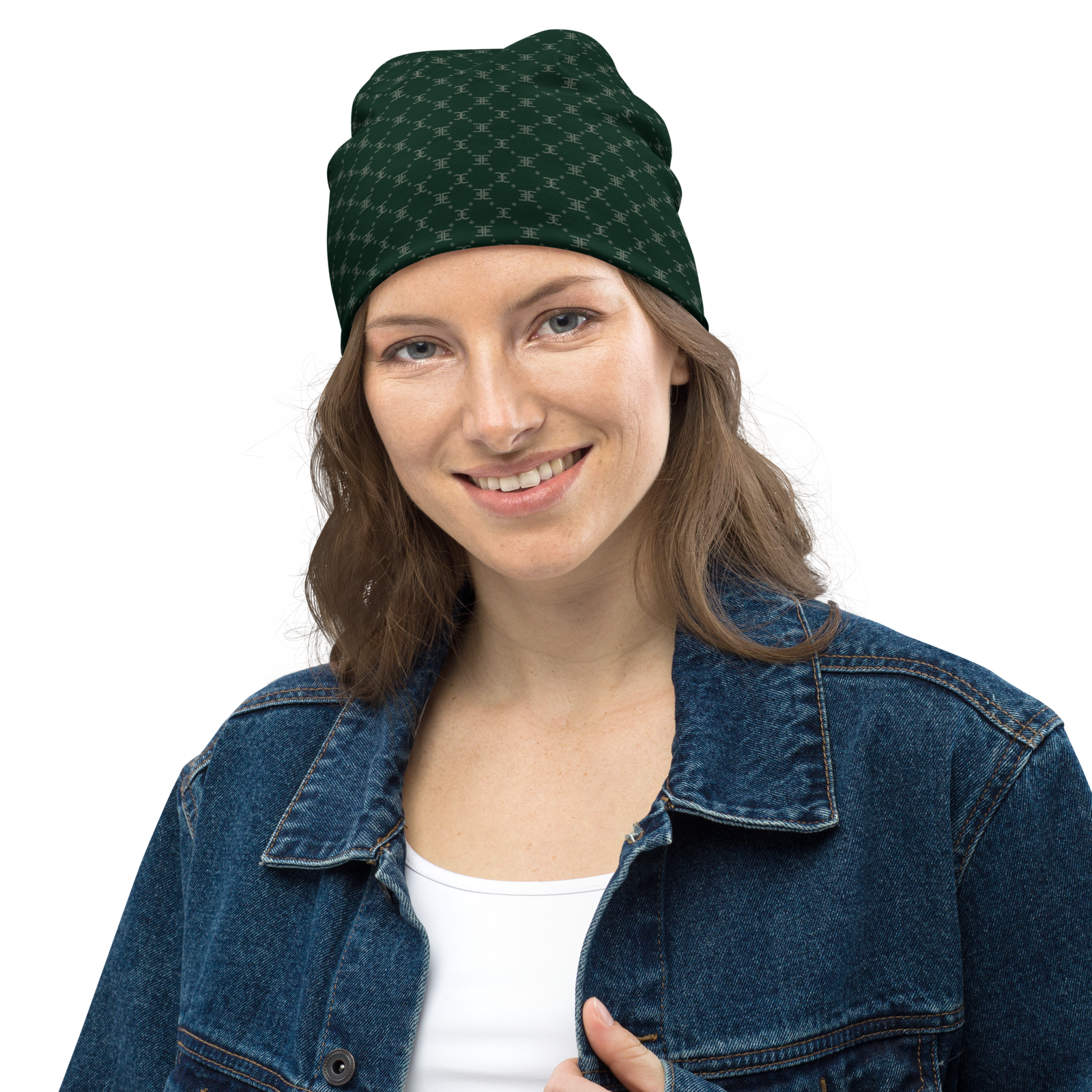ELEVASN Signature Beanie - Forest Monogram
