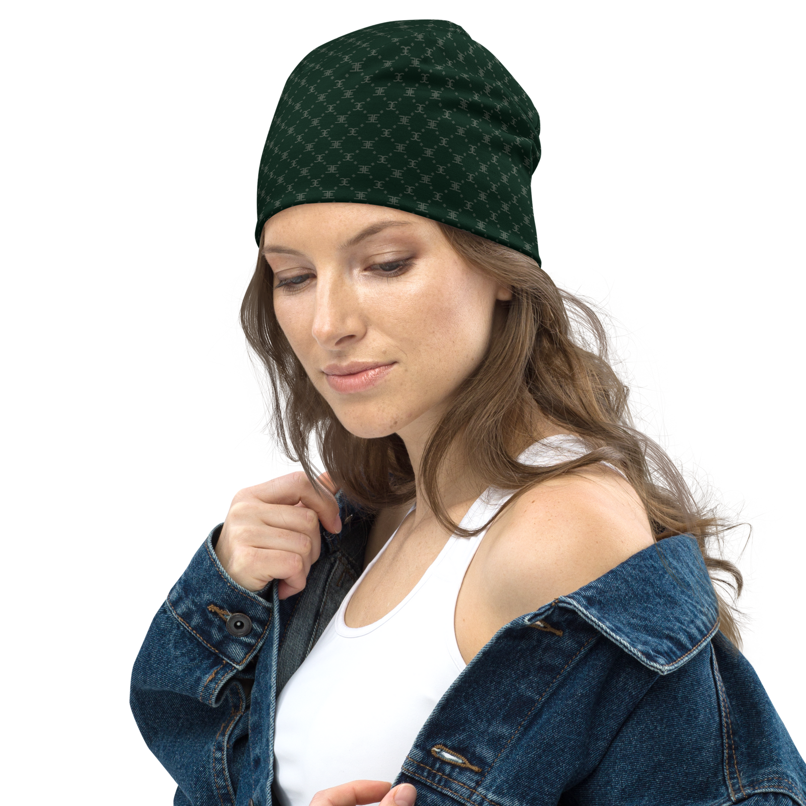 ELEVASN Signature Beanie - Forest Monogram