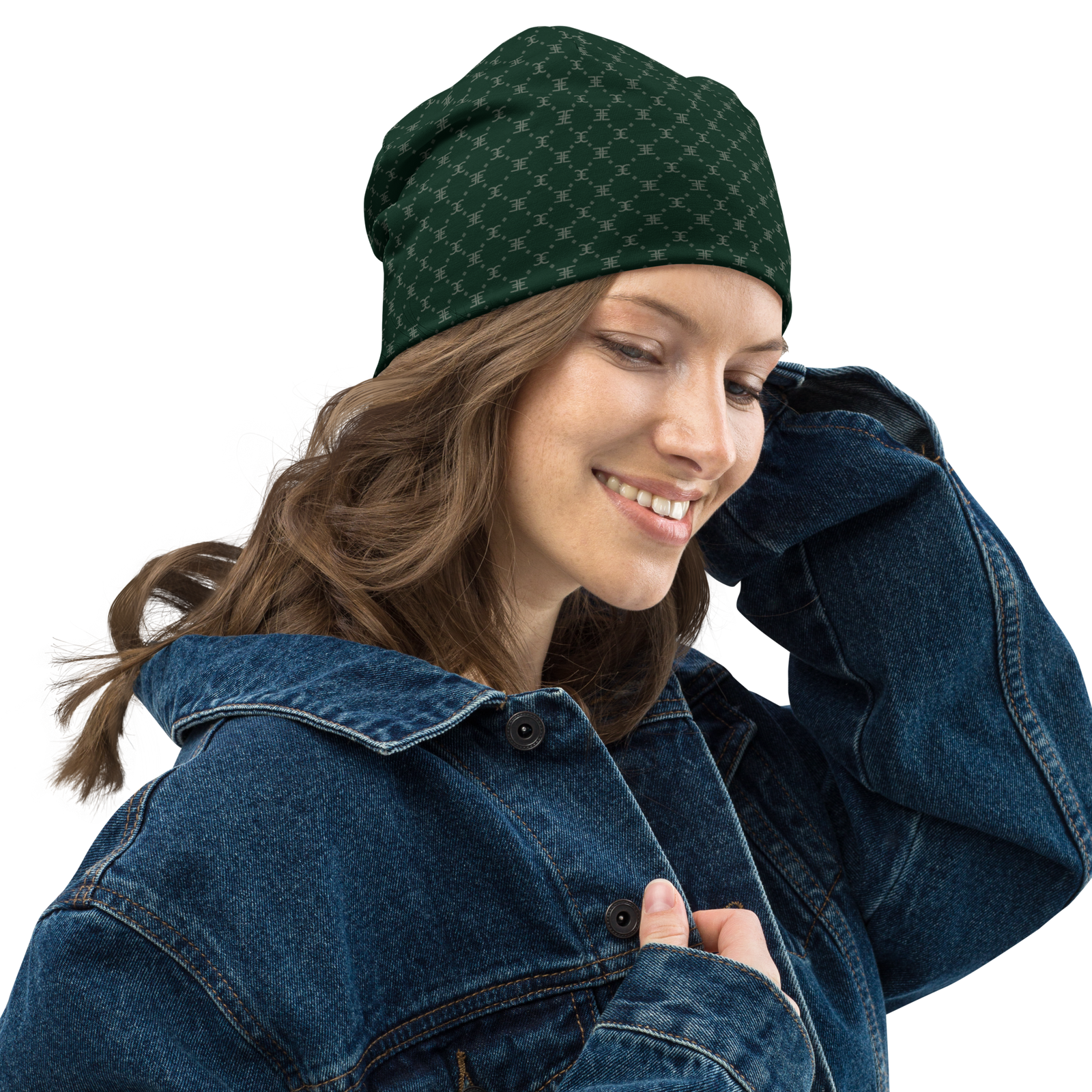 ELEVASN Signature Beanie - Forest Monogram