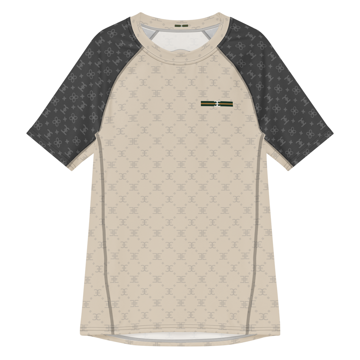 ELEVASN Contrast Signal Training Tee - Sand & Slate Edition