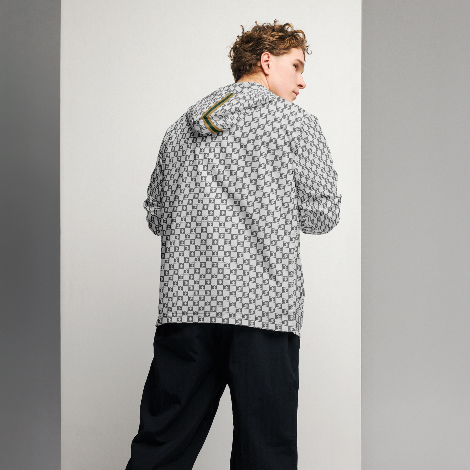 Monochrome Matrix Zip Jacket - Signature Collection