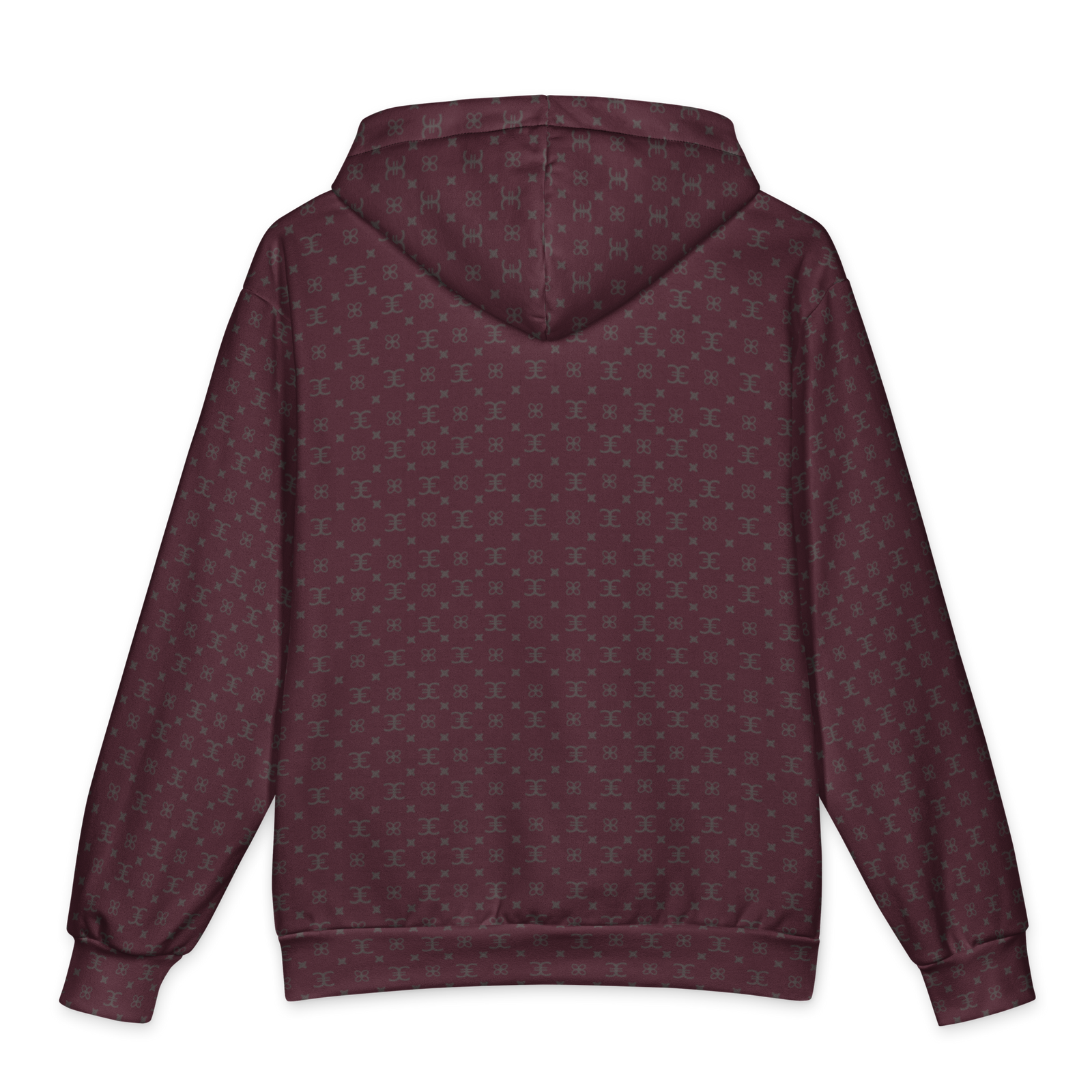 ELEVASN Signal Hoodie - Burgundy Monogram Edition