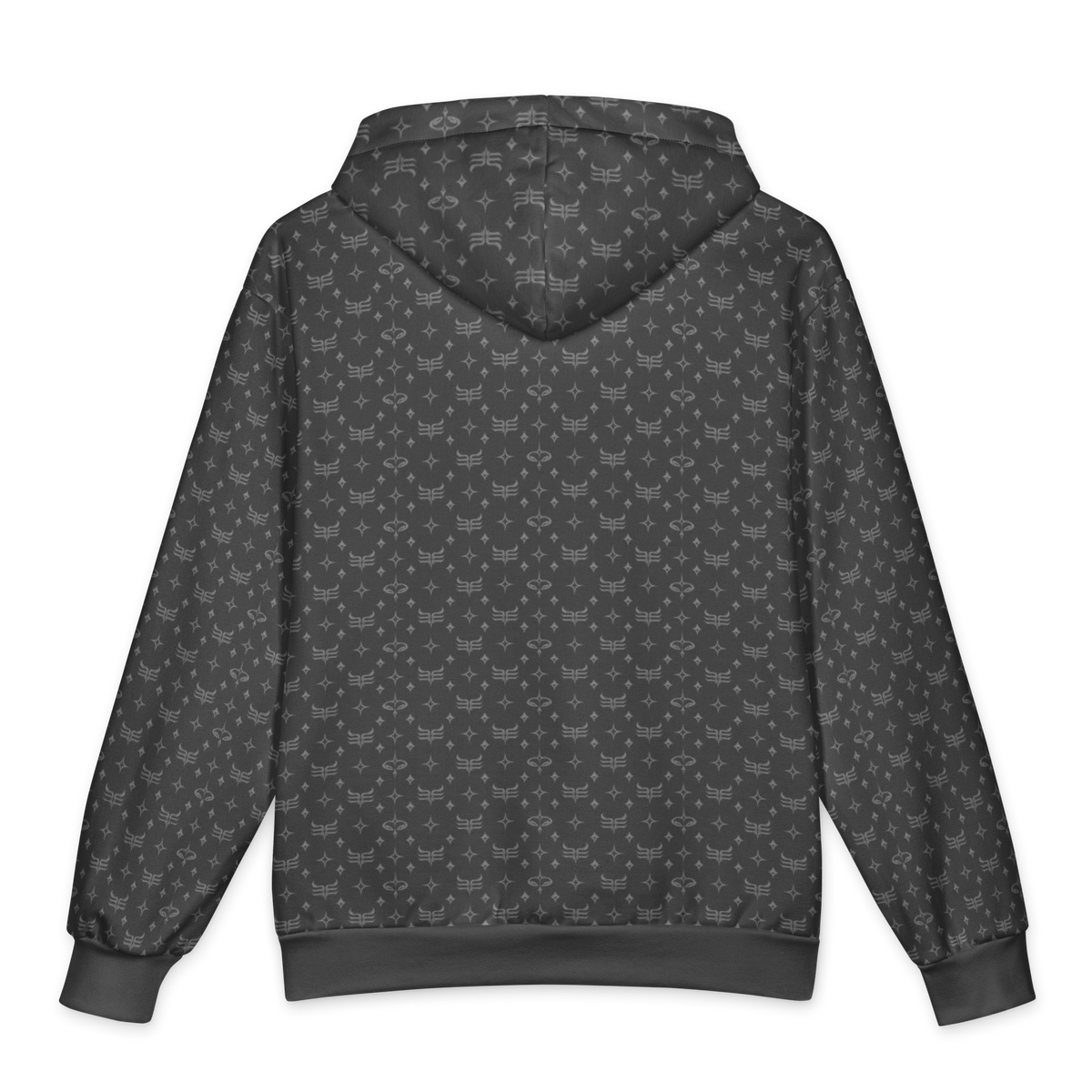 ELEVASN Quiet Signal Hoodie - Charcoal Monogram Edition