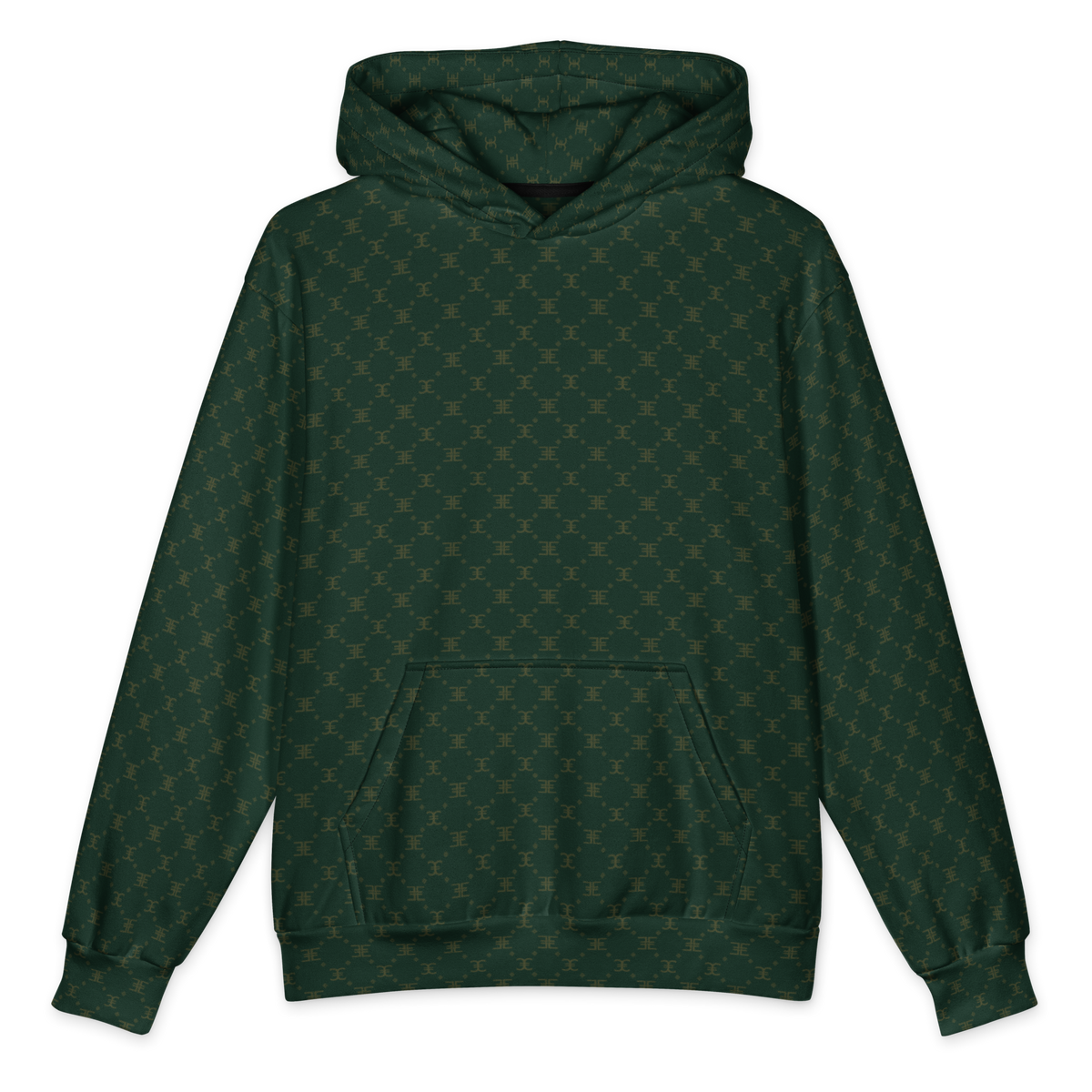 ELEVASN Signature Hoodie - Emerald Monogram Edition