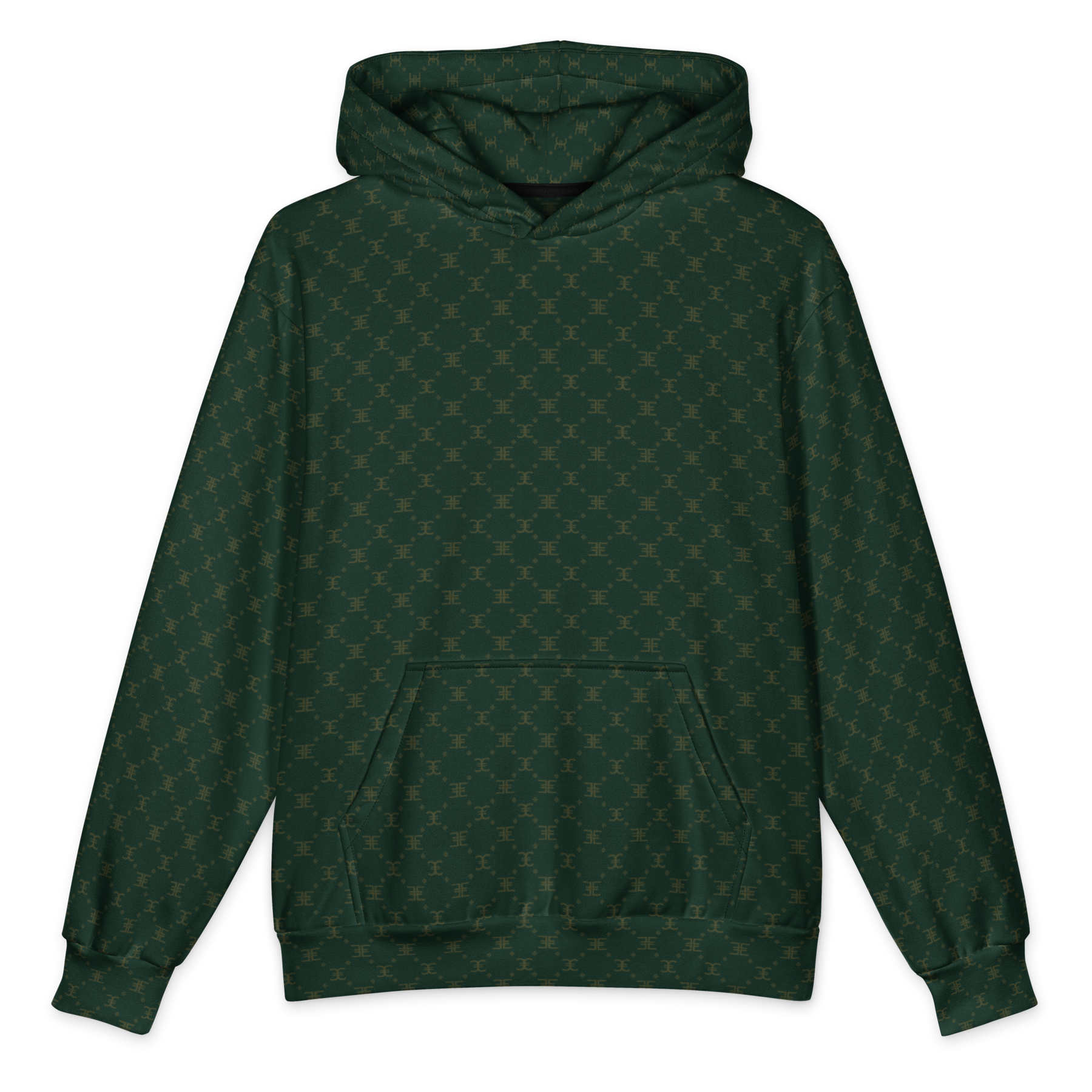ELEVASN Signature Hoodie - Emerald Monogram Edition
