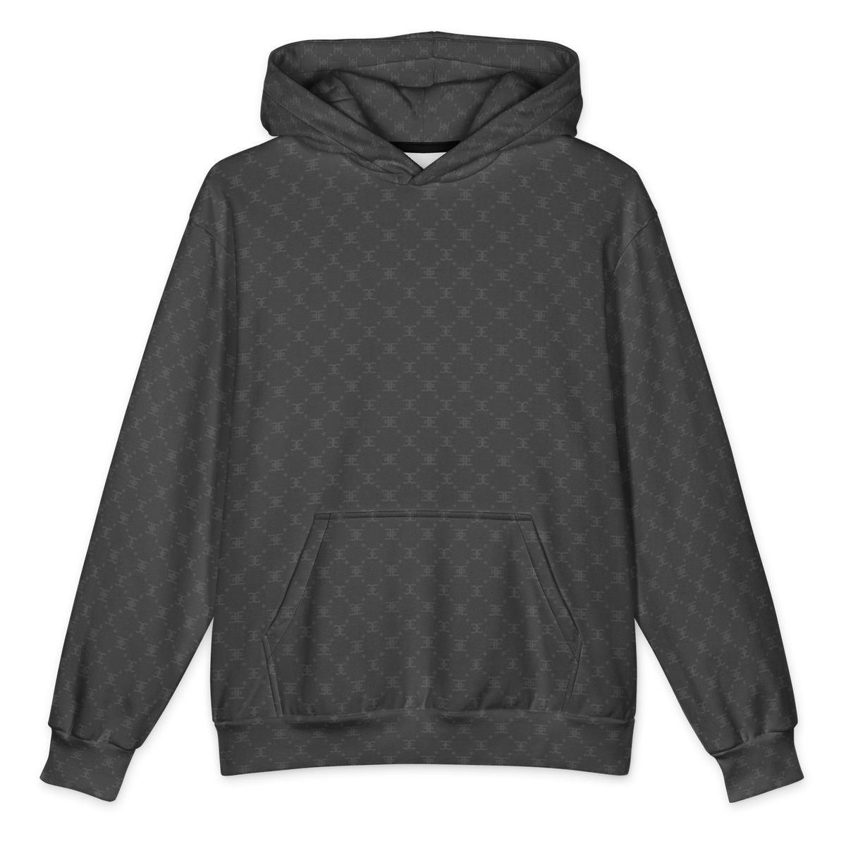 ELEVASN Quiet Signal Hoodie - Charcoal Monogram Edition