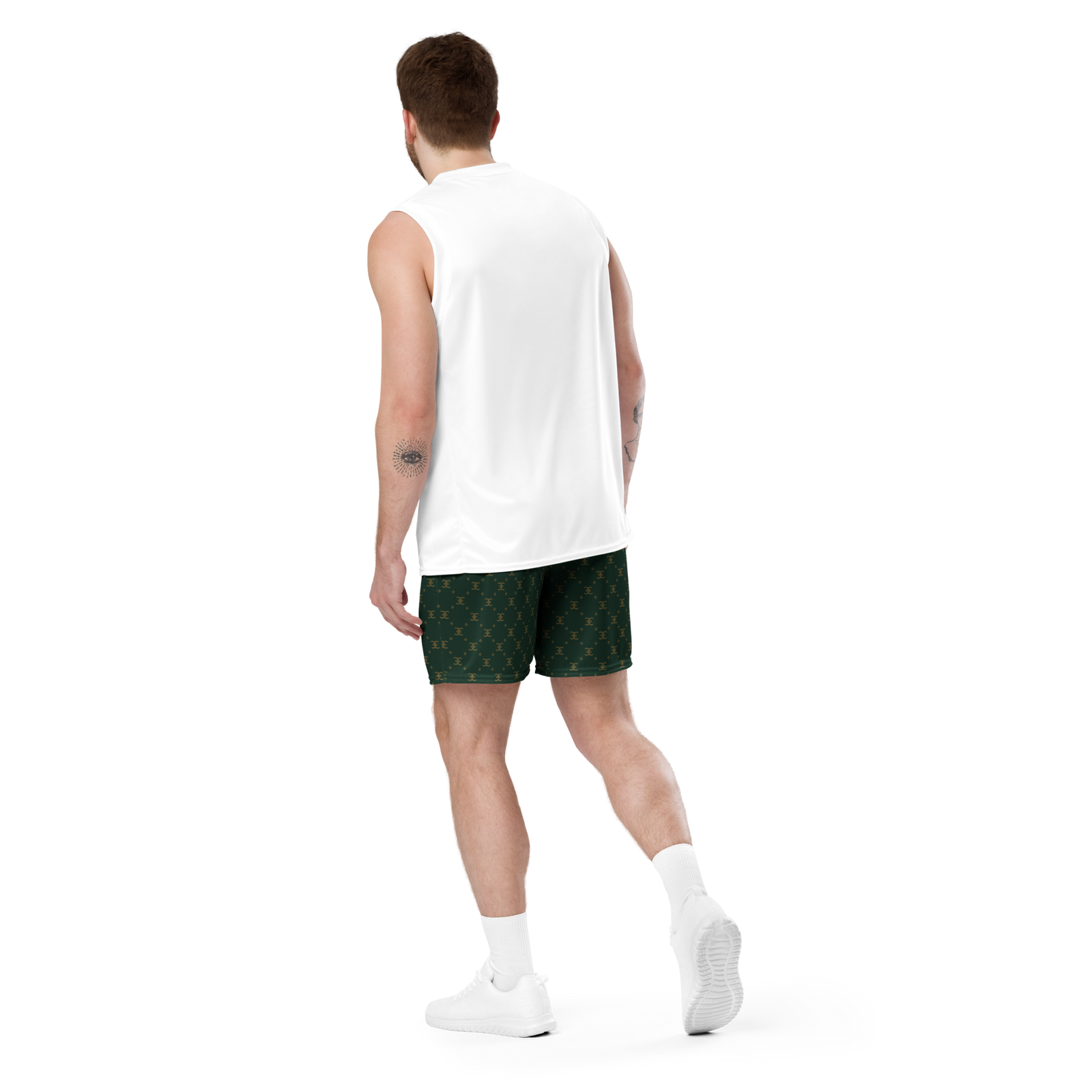 Elevasn Motion Shorts - Emerald Pattern Edition