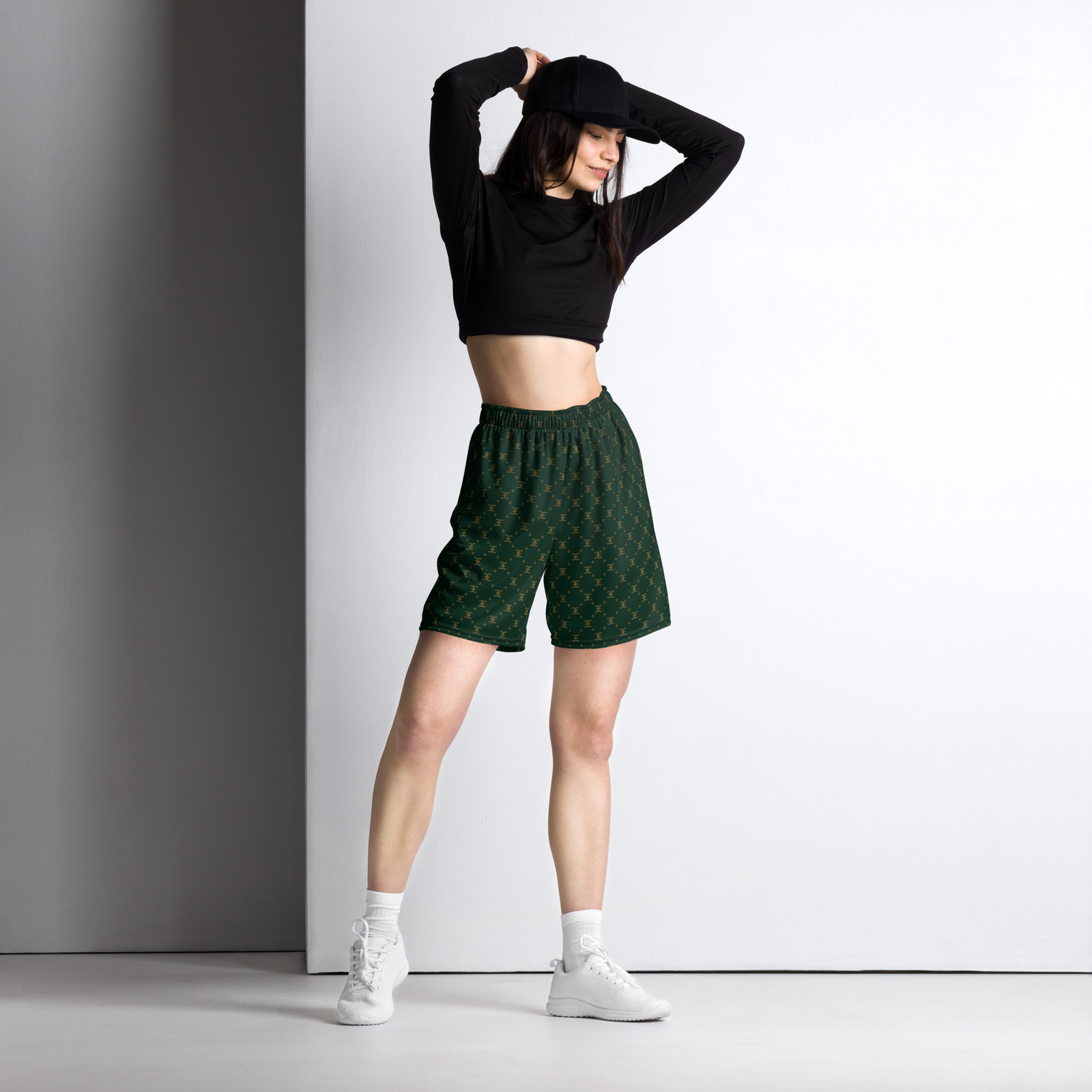 Elevasn Motion Shorts - Emerald Pattern Edition