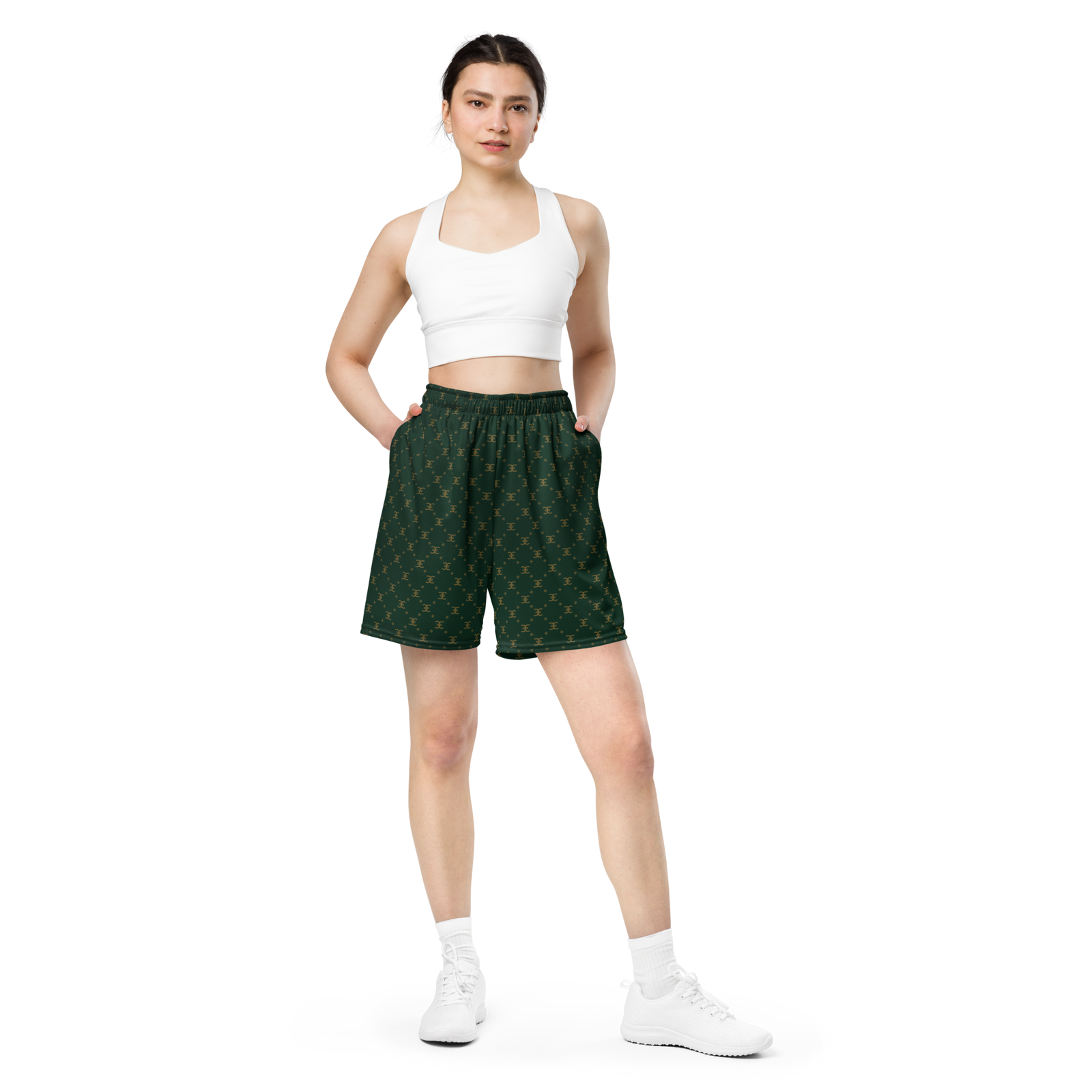 Elevasn Motion Shorts - Emerald Pattern Edition