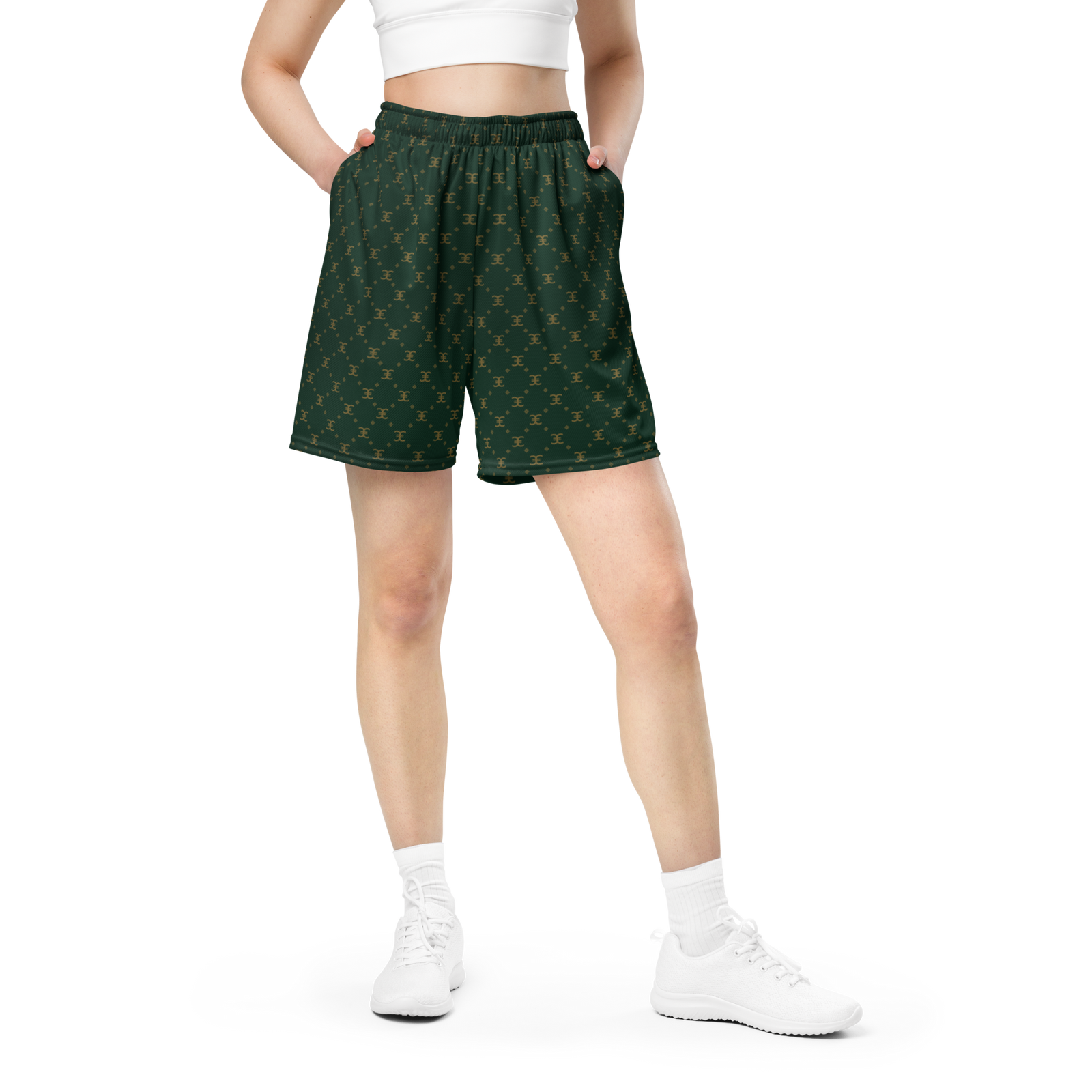 Elevasn Motion Shorts - Emerald Pattern Edition