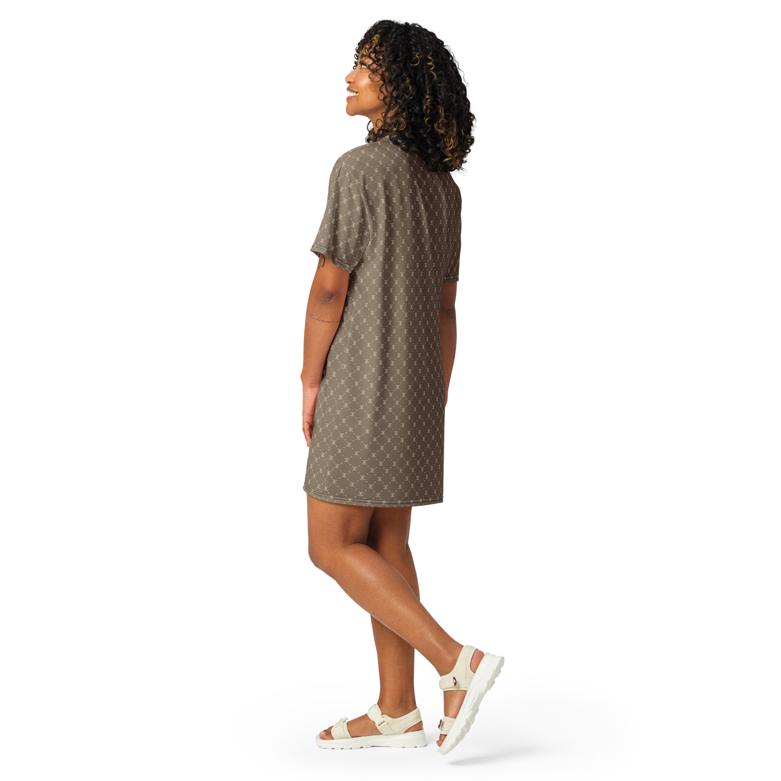 ELEVASN Axis T-Shirt Dress - Sand Link
