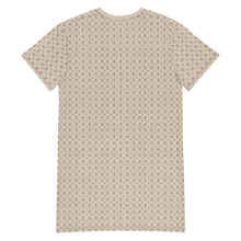 ELEVASN Signature T-Shirt Dress - Sand Monogram