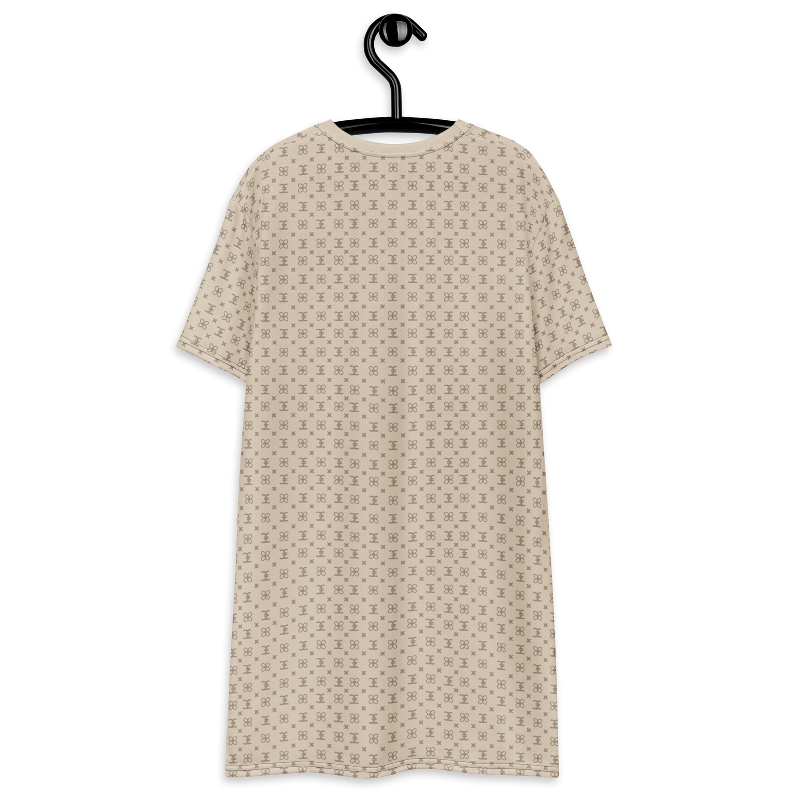 ELEVASN Signature T-Shirt Dress - Sand Monogram
