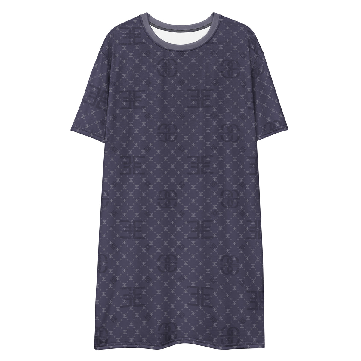ELEVASN Signature T-Shirt Dress - Midnight Monogram