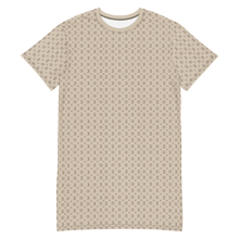 ELEVASN Signature T-Shirt Dress - Sand Monogram