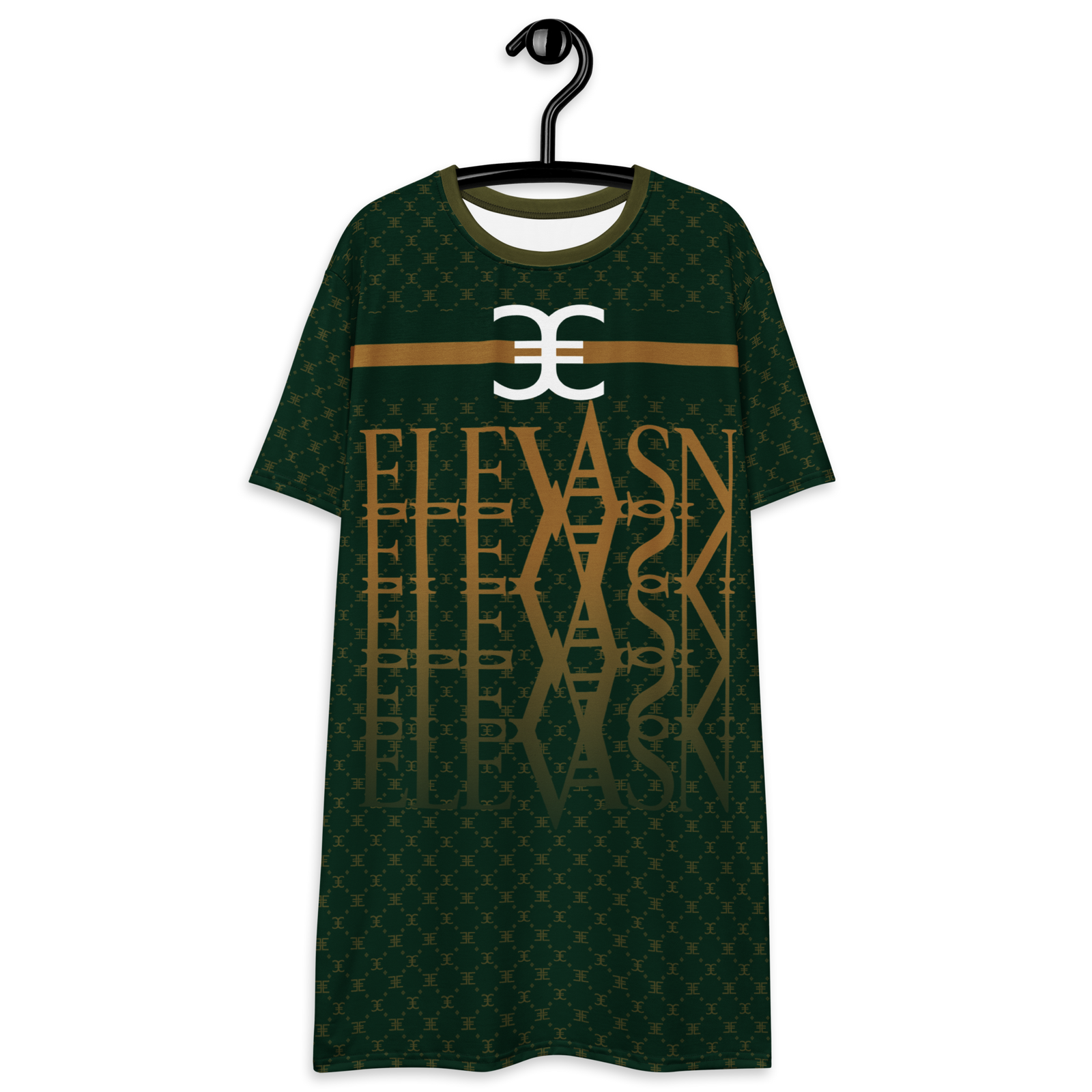 ELEVASN Signature T-Shirt Dress - Midnight Monogram
