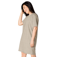 ELEVASN Signature T-Shirt Dress - Sand Monogram