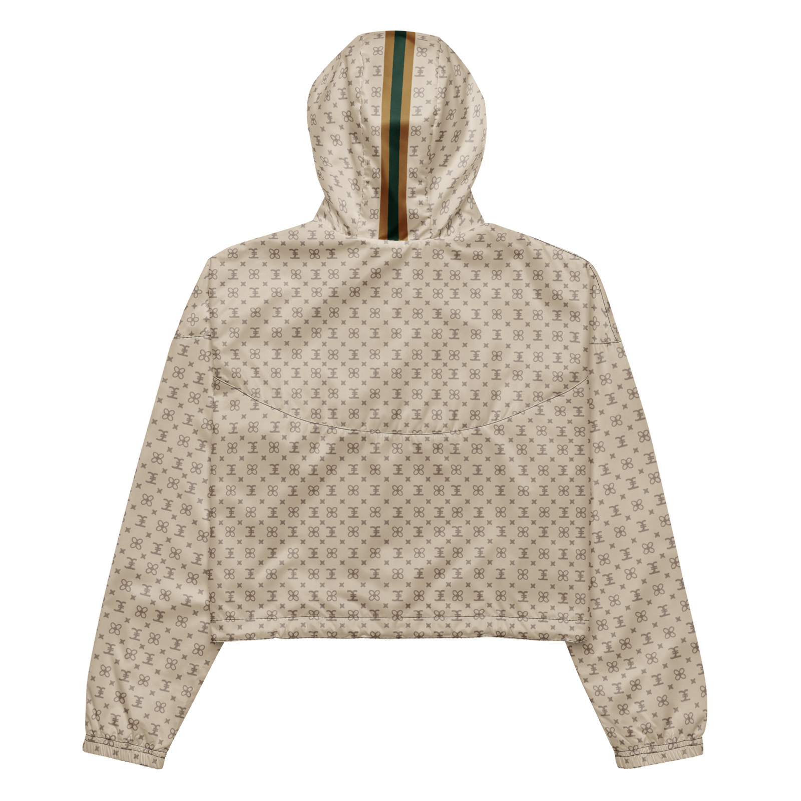 Elevasn Monogram Crop Jacket - Ivory Signature Edition