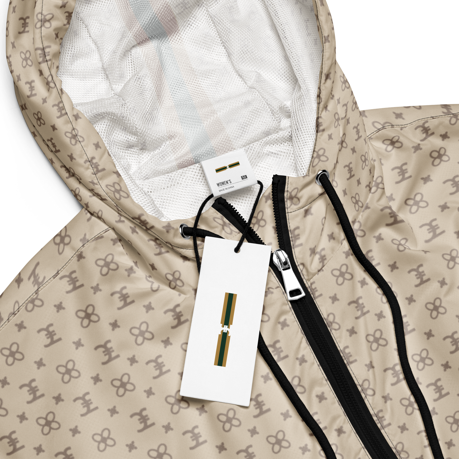 Elevasn Monogram Crop Jacket - Ivory Signature Edition