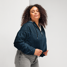 Elevasn Velocity Crop Jacket - Cobalt Pattern Edition