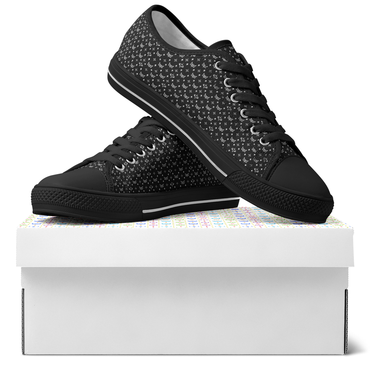 3LEVASN Chakra Frequency Low-Tops