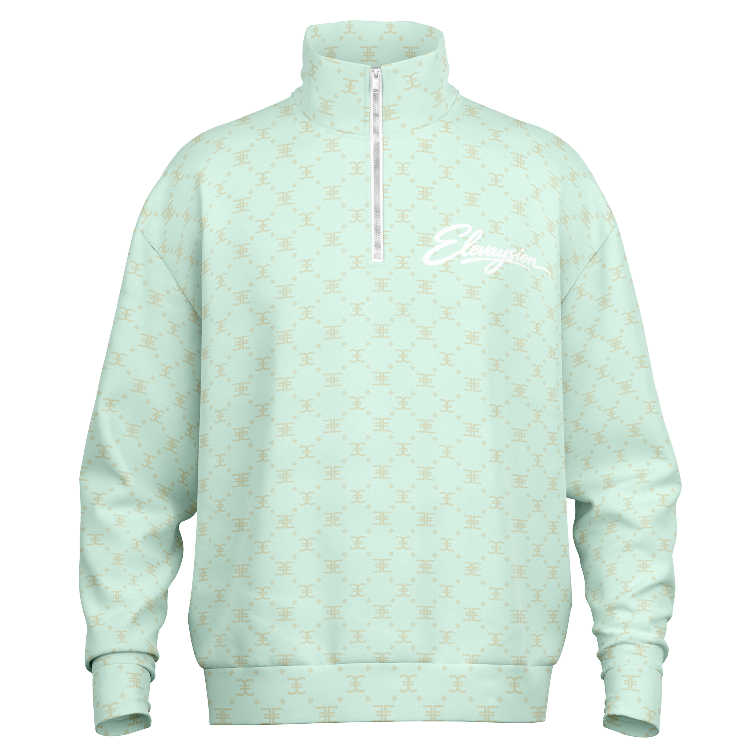 ELEVASN Aura Quarter Zip - Mint Signal Edition