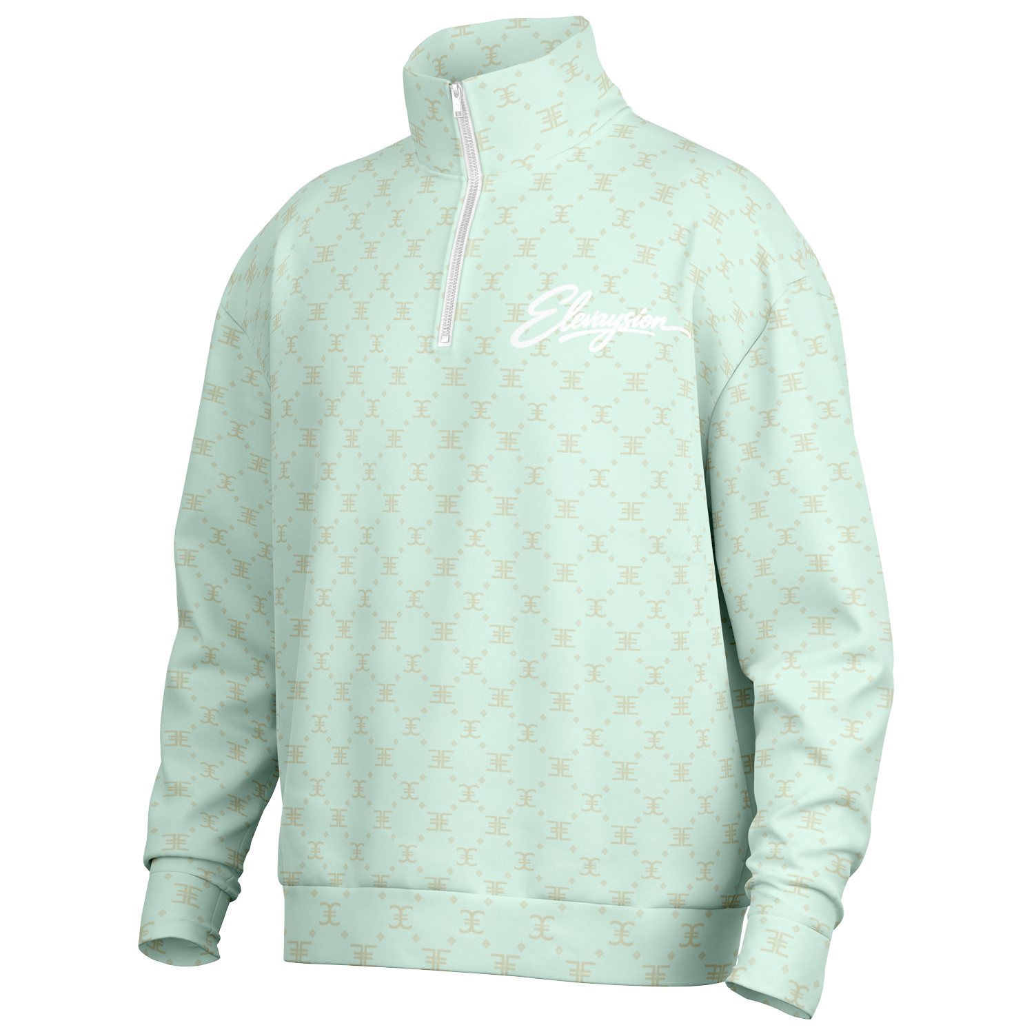 ELEVASN Aura Quarter Zip - Mint Signal Edition
