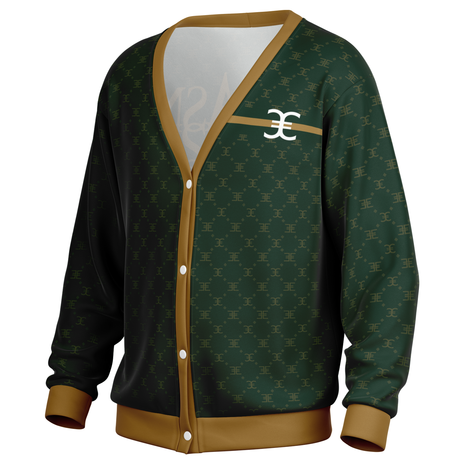ELEVASN Heritage Cardigan - Emerald Gold Edition