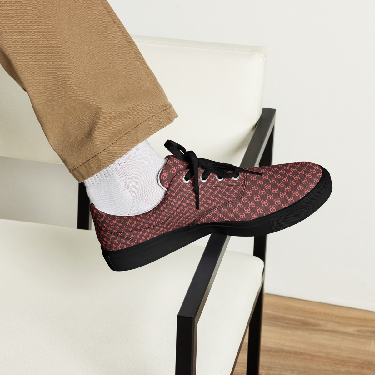 3E Men’s lace-up canvas shoes