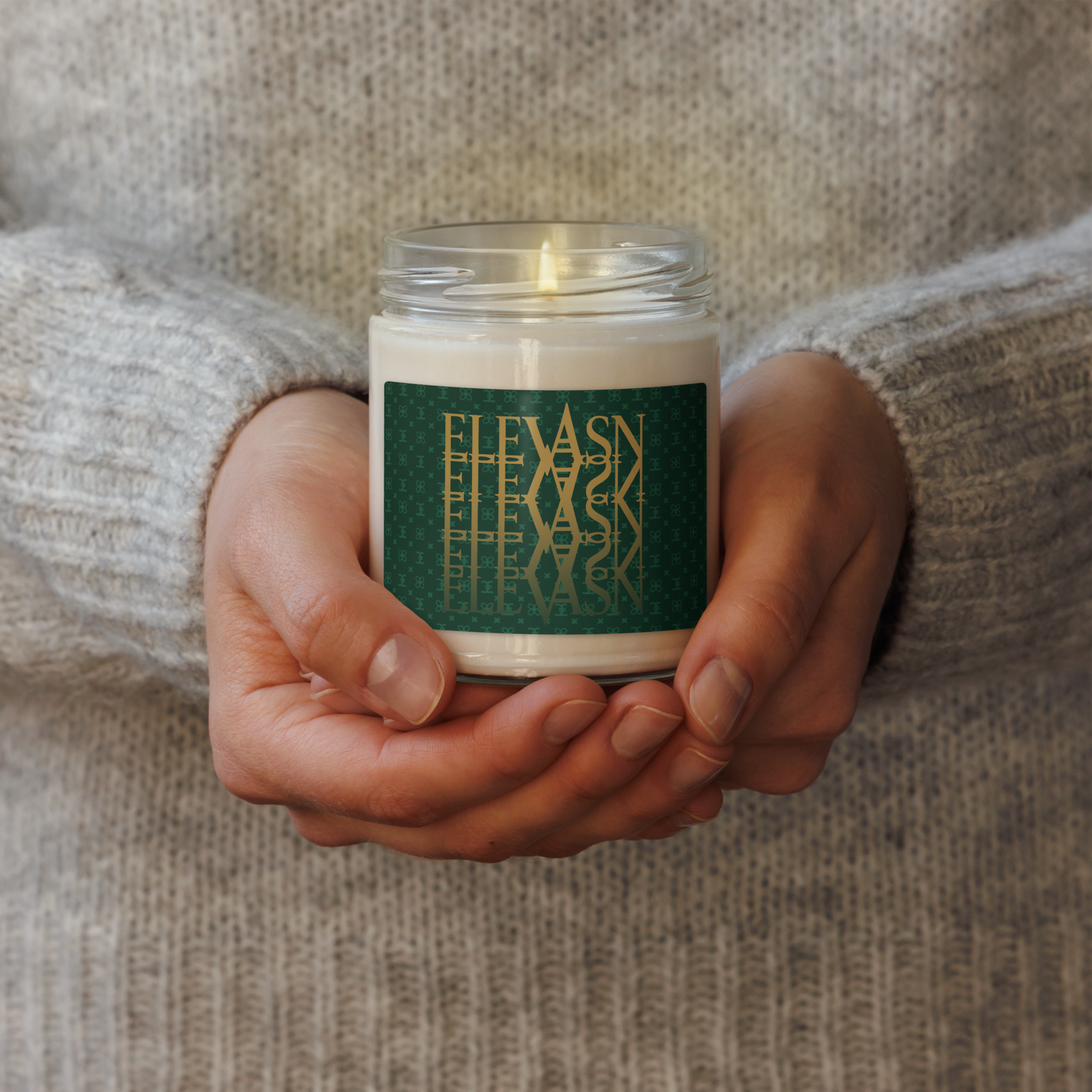 ELEVASN Aura Candle - Emerald Signal Edition