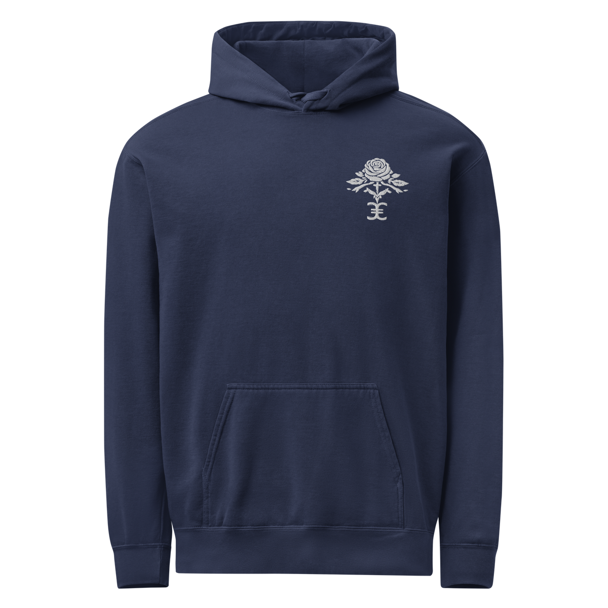 Elevasn Rose Crest Hoodie - Midnight Edition