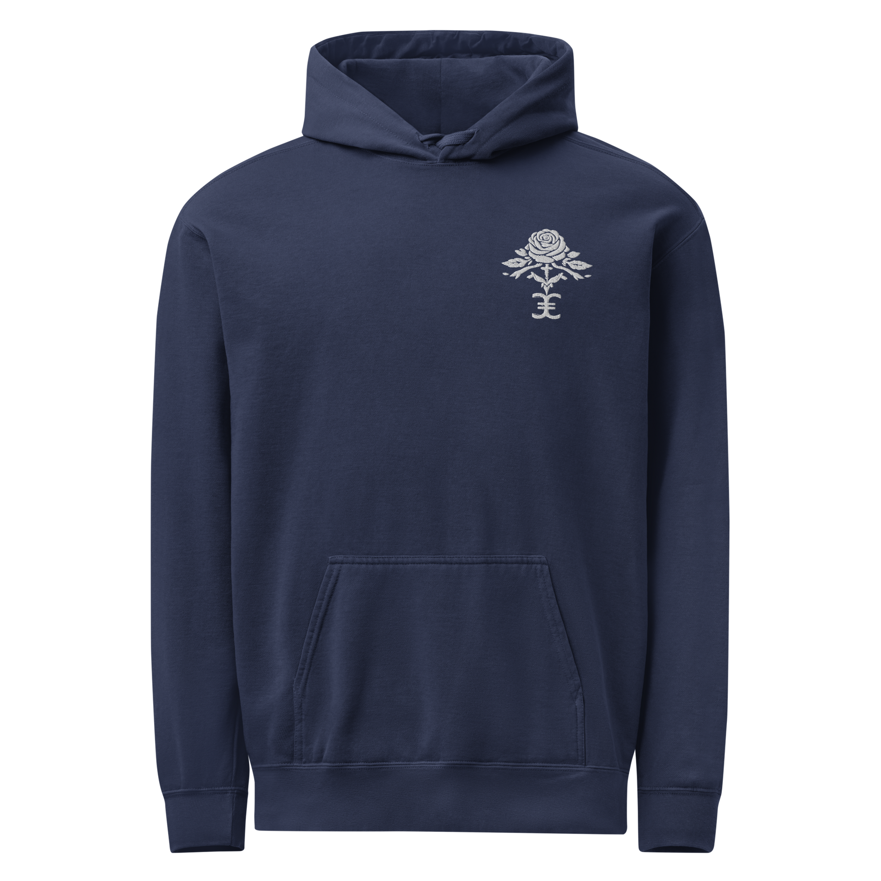 Elevasn Rose Crest Hoodie - Midnight Edition