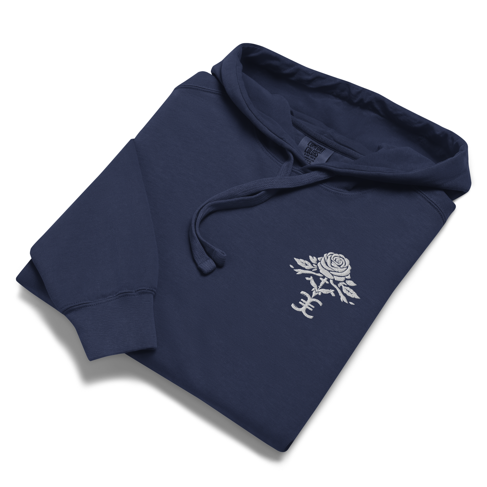 Elevasn Rose Crest Hoodie - Midnight Edition