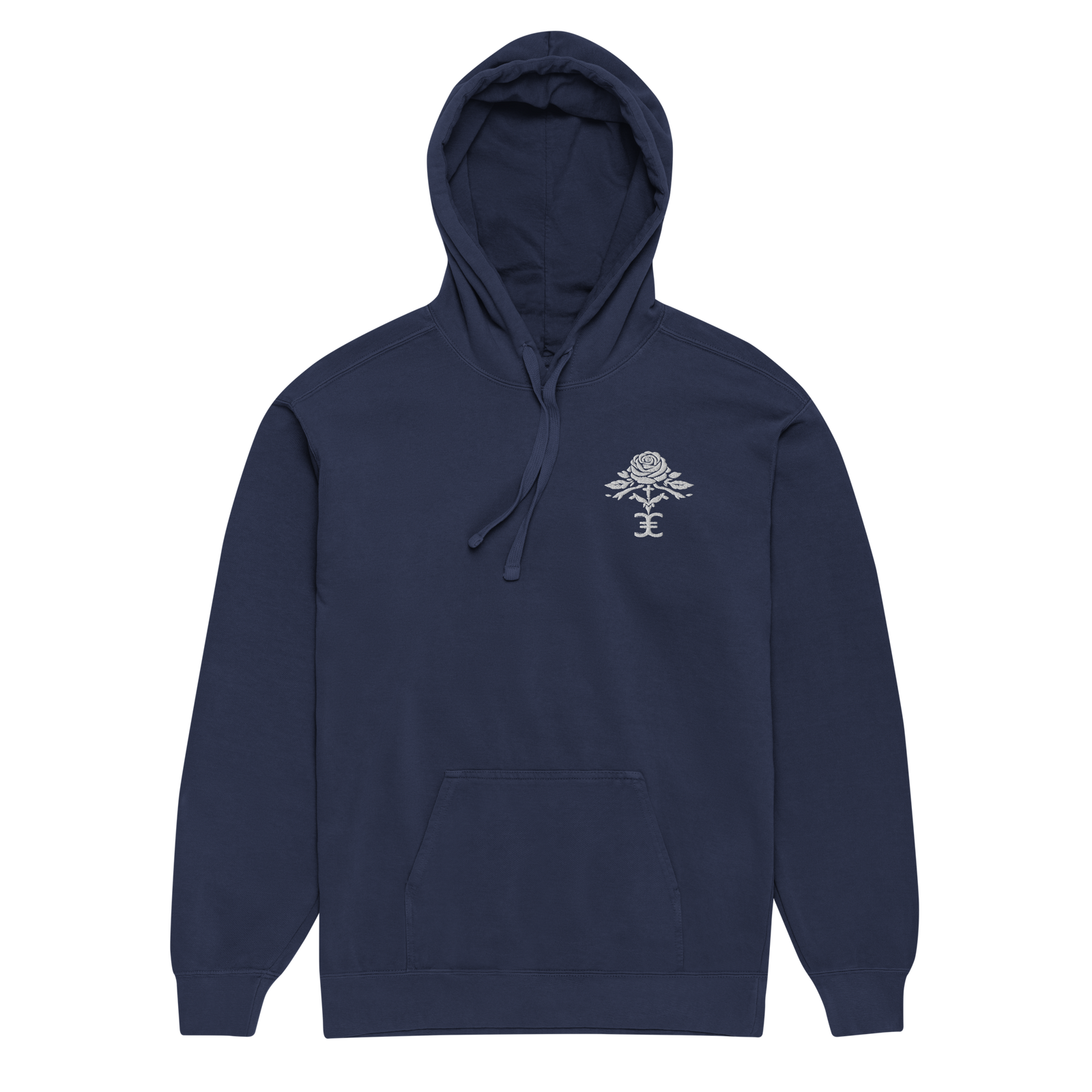 Elevasn Rose Crest Hoodie - Midnight Edition