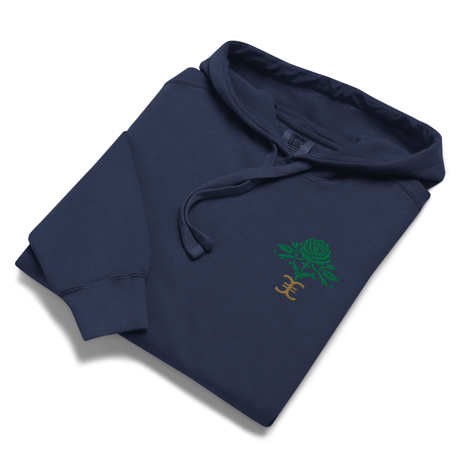 Elevasn Rose Crest Hoodie - Midnight Edition