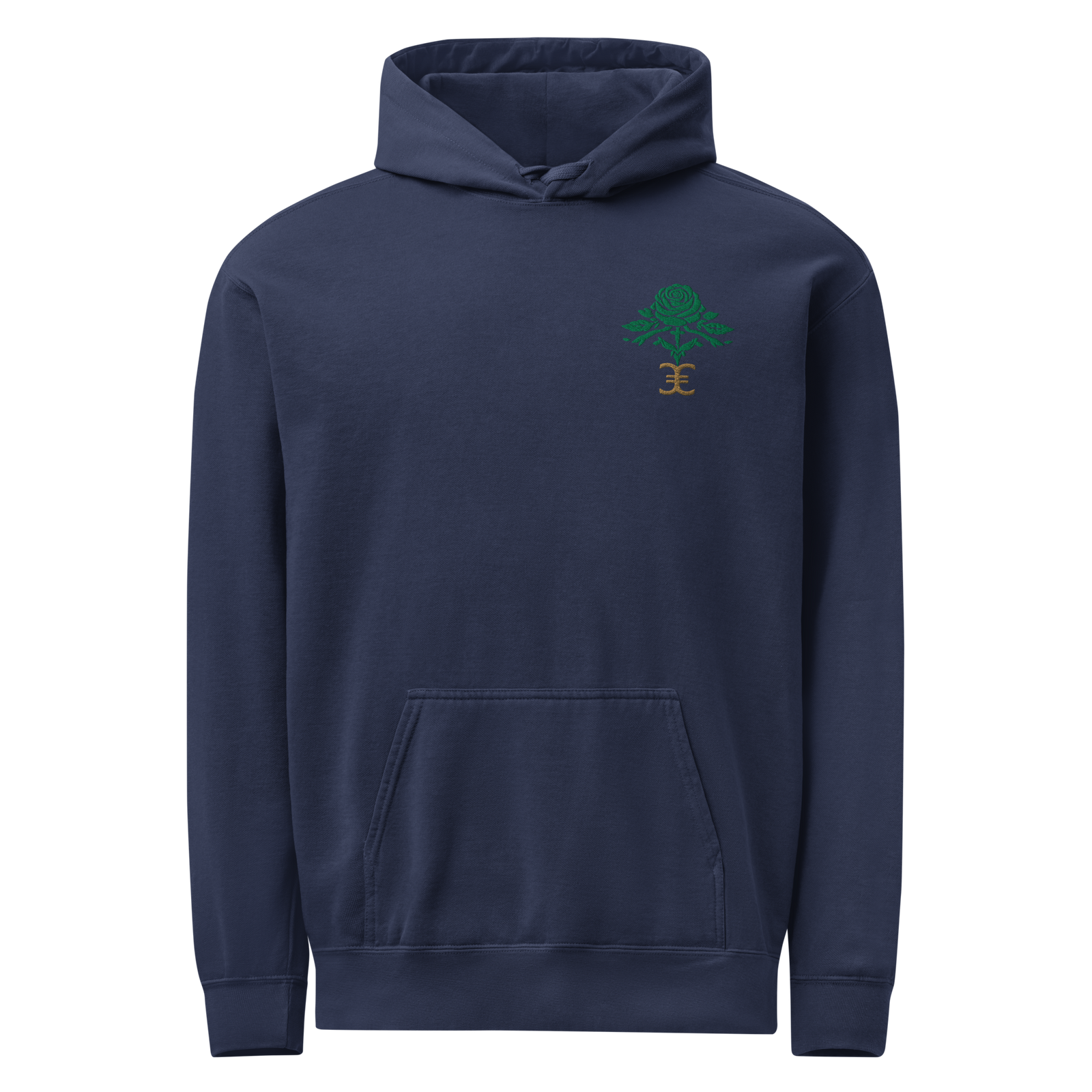 Elevasn Rose Crest Hoodie - Midnight Edition