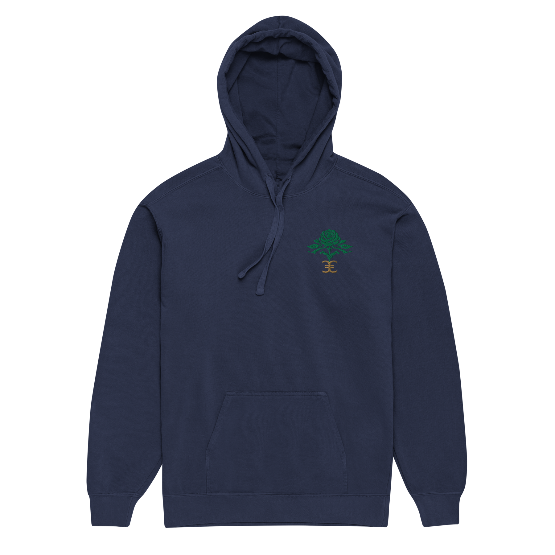Elevasn Rose Crest Hoodie - Midnight Edition